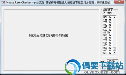 1000Hz灵敏度测试成绩