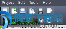 Project 和第一排工具栏