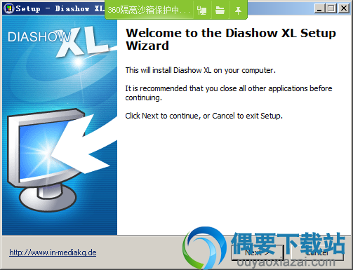 在弹出的页面窗口中点击next按钮