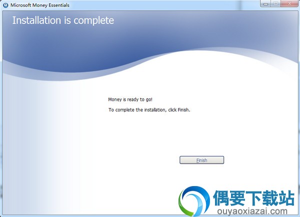 Microsoft Money软件安装完成