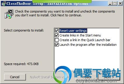 选择需要安装的组件