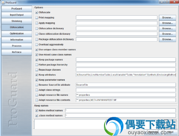 点击obfuscation