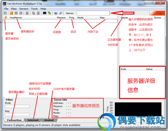 SAMP界面解释