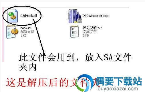 将D3dHook.dll文件放到游戏根目录中