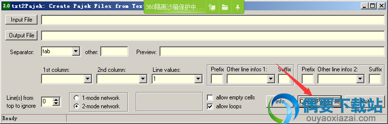 点击Create Pajek File