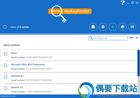 MyKeyFinder v7.0下载_密钥查找工具