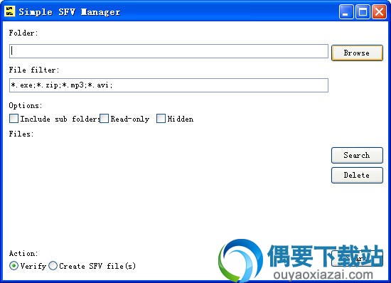 Simple SFV Manager下载_SFV文件管理工具