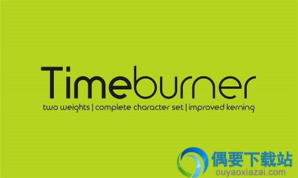 Timeburner字体样式预览