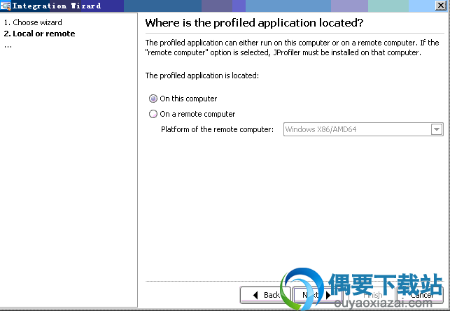 选择是本地测试还是远程测试