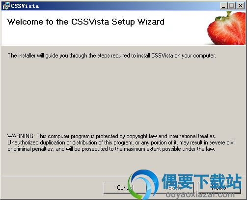 运行CSSVista安装文件