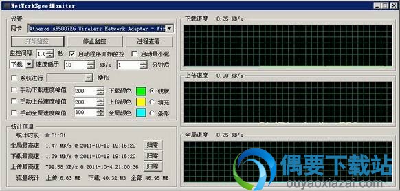 NetworkSpeedMoniter_网速监控软件/网速监控器