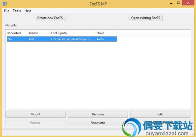 EncFS MP绿色版_虚拟磁盘加密软件