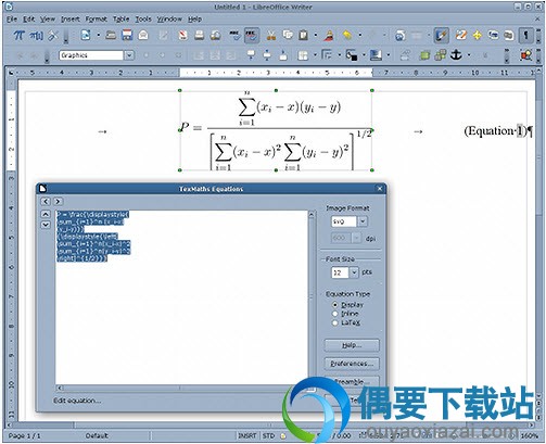 LyX英文版_LaTeX数学公式编辑器