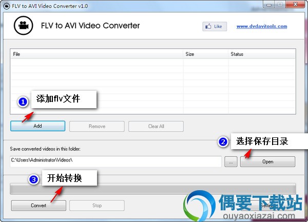 FLV to AVI Video Converter v1.0下载_flv转avi转换器