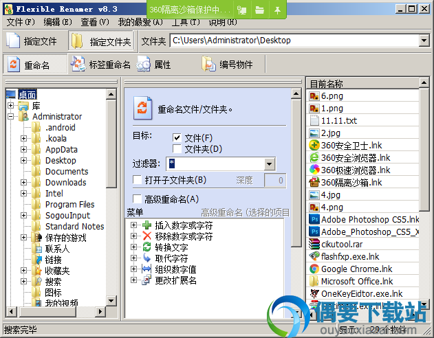 Flexible Renamer 8.3下载_文件批量改名工具