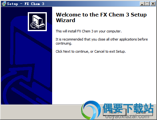 打开Efofex FX ChemStruct安装文件