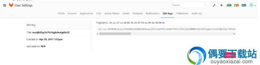 ssh key添加完成