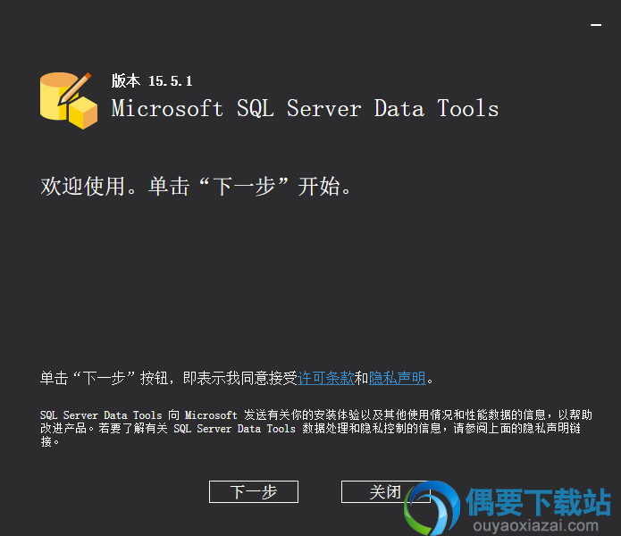 打开SSDT必备组件安装文件