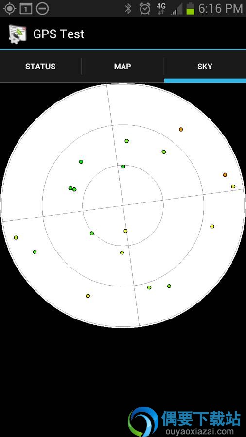 GPS Test搜星界面截图