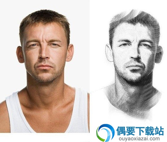 素描效果预览