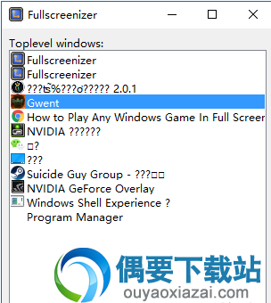 Fullscreenizer 隐藏windows窗口标题栏