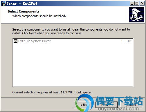 选择安装组件