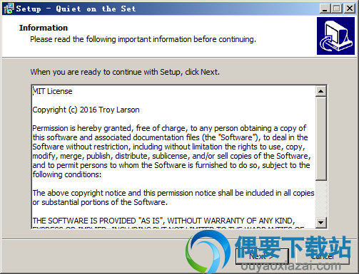 运行Quiet on the Set软件安装程序