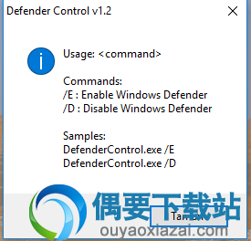 启用Windows防御者请单击适当的按钮