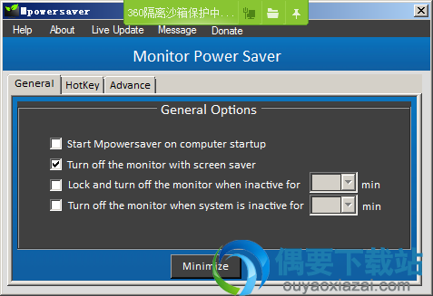 运行Mpowersaver软件