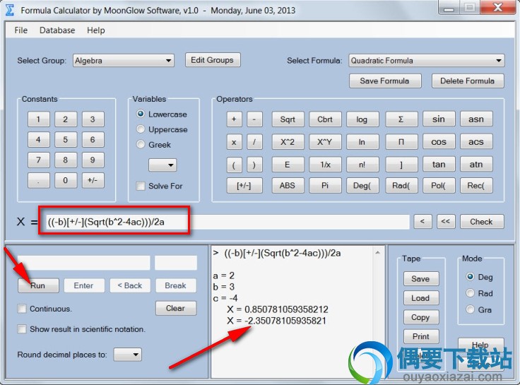 Formula Calculator使用方法