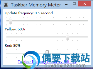 Taskbar Meters v1.1下载_任务栏显示硬件情况