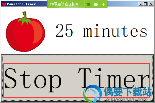 点击下方的 Start Timer开始一个番茄计时