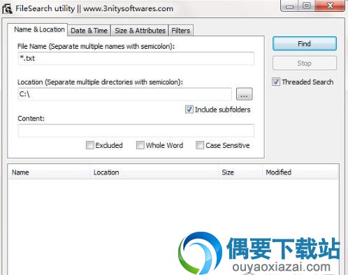 3nity FileSearch v1.0.2最新版下载_本地文件搜索工具