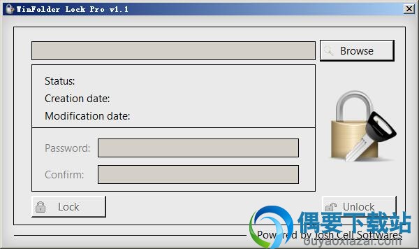 打开WinFolder Lock Pro软件