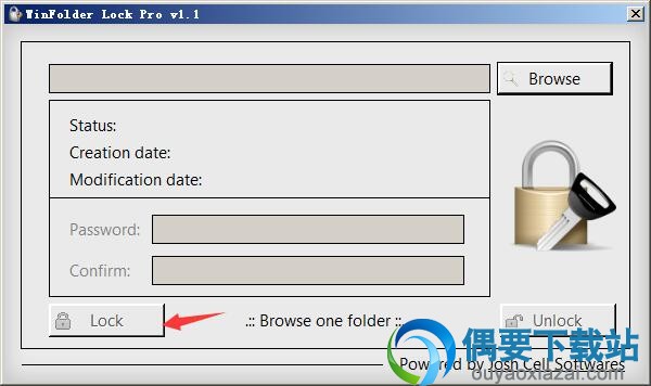 点击Lock按钮