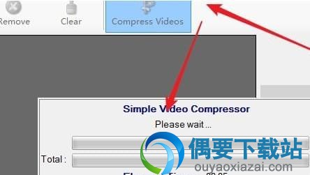 点击Compress video开始压缩