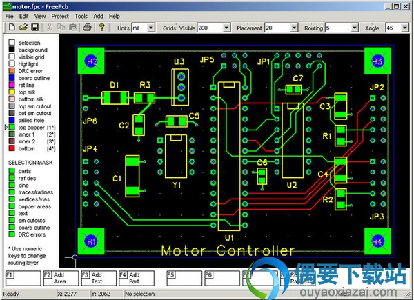 FreePCB下载_PCB版图设计工具