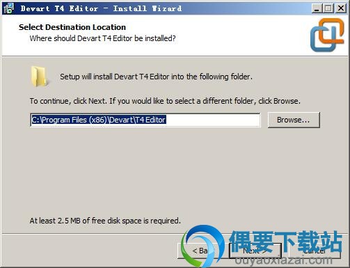 选择T4 Editor软件安装路径