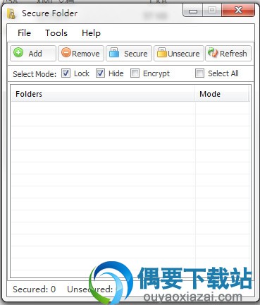 Secure Folders v8.1下载_文件夹加密软件