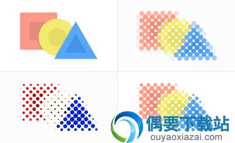 CDR网点矢量图效果展示
