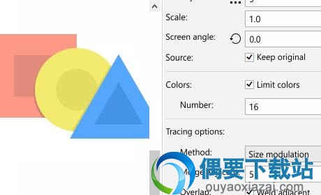 Pointillizer插件网点参数设置界面截图