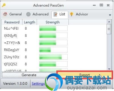 按Export按鈕