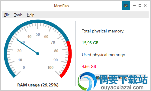 MemPlus v1.3.1官方绿色版_内存使用查看工具