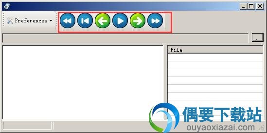 控制播放的按钮