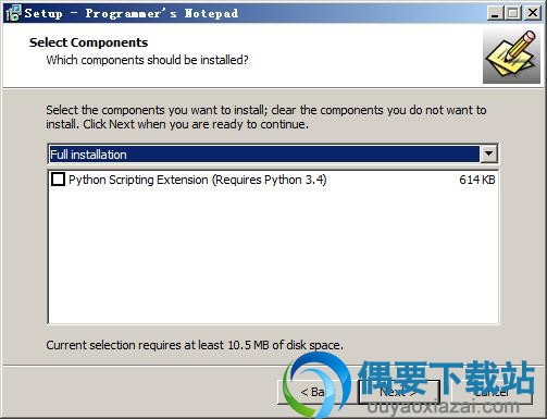 选择安装组件