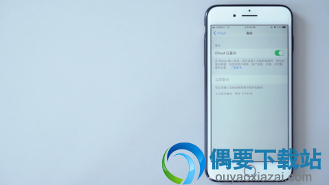 这个时候候再回到“iCloud”界面后下滑找到“iCloud云备份”并把其打开，系统后台自动备份