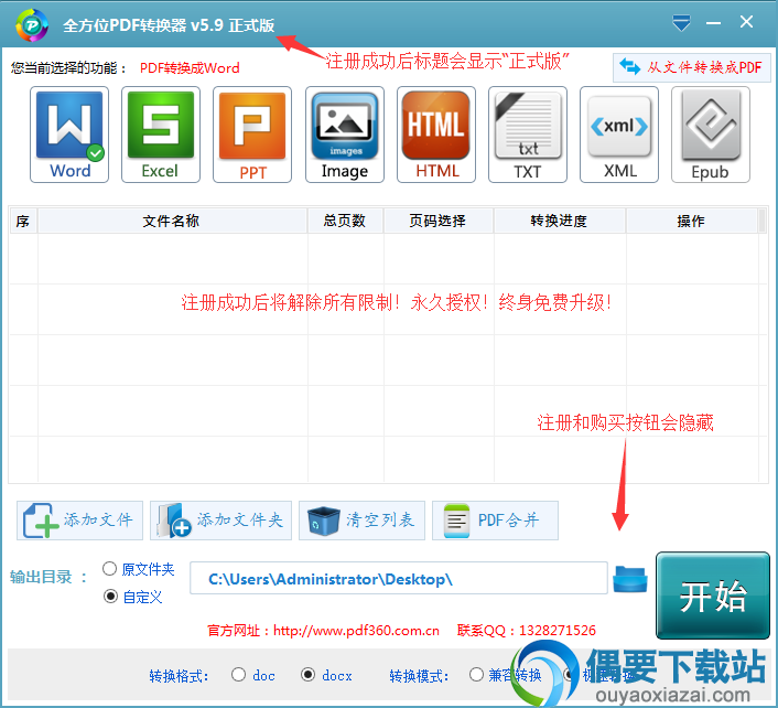 全方位pdf转换器软件截图