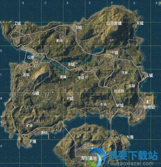 《绝地求生》“吃鸡”战场神秘基地幽灵岛在哪 位置图解