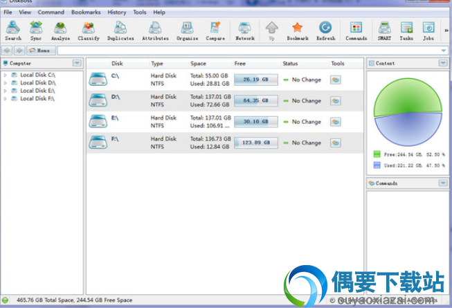 硬盘空间分析(DiskBoss)