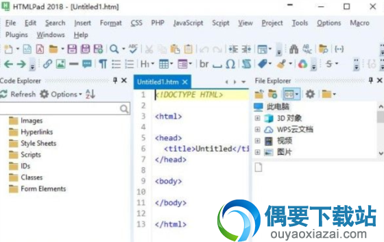 HTMLPad 原始代码编辑工具